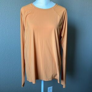 Athleta Long Sleeve Tee in Peach